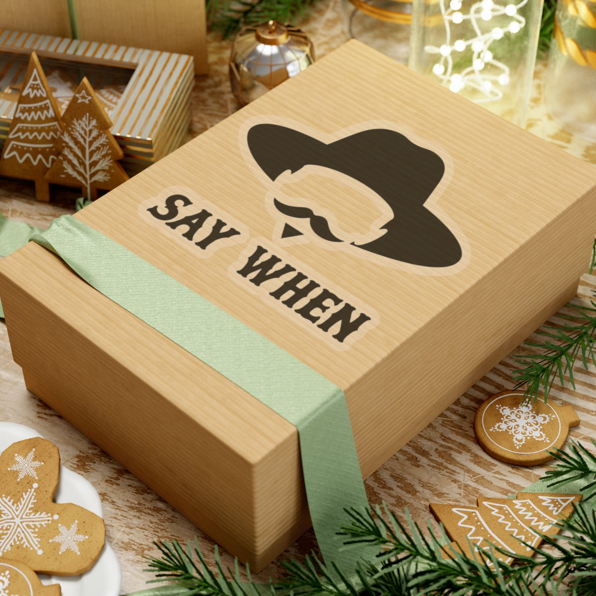 Say When Minimal - Kiss-Cut Sticker