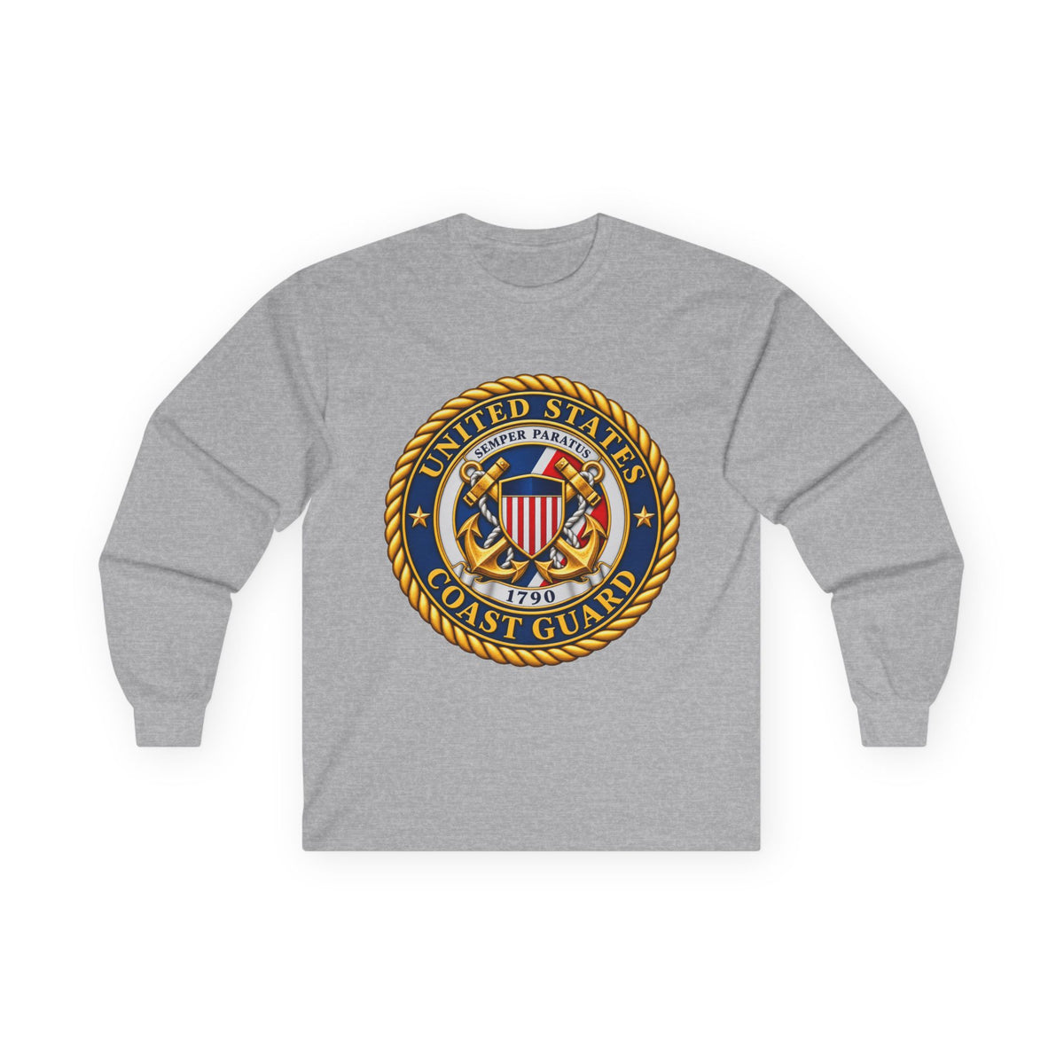 U.S. Coast Guard Emblem - Unisex Ultra Cotton Long Sleeve Tee