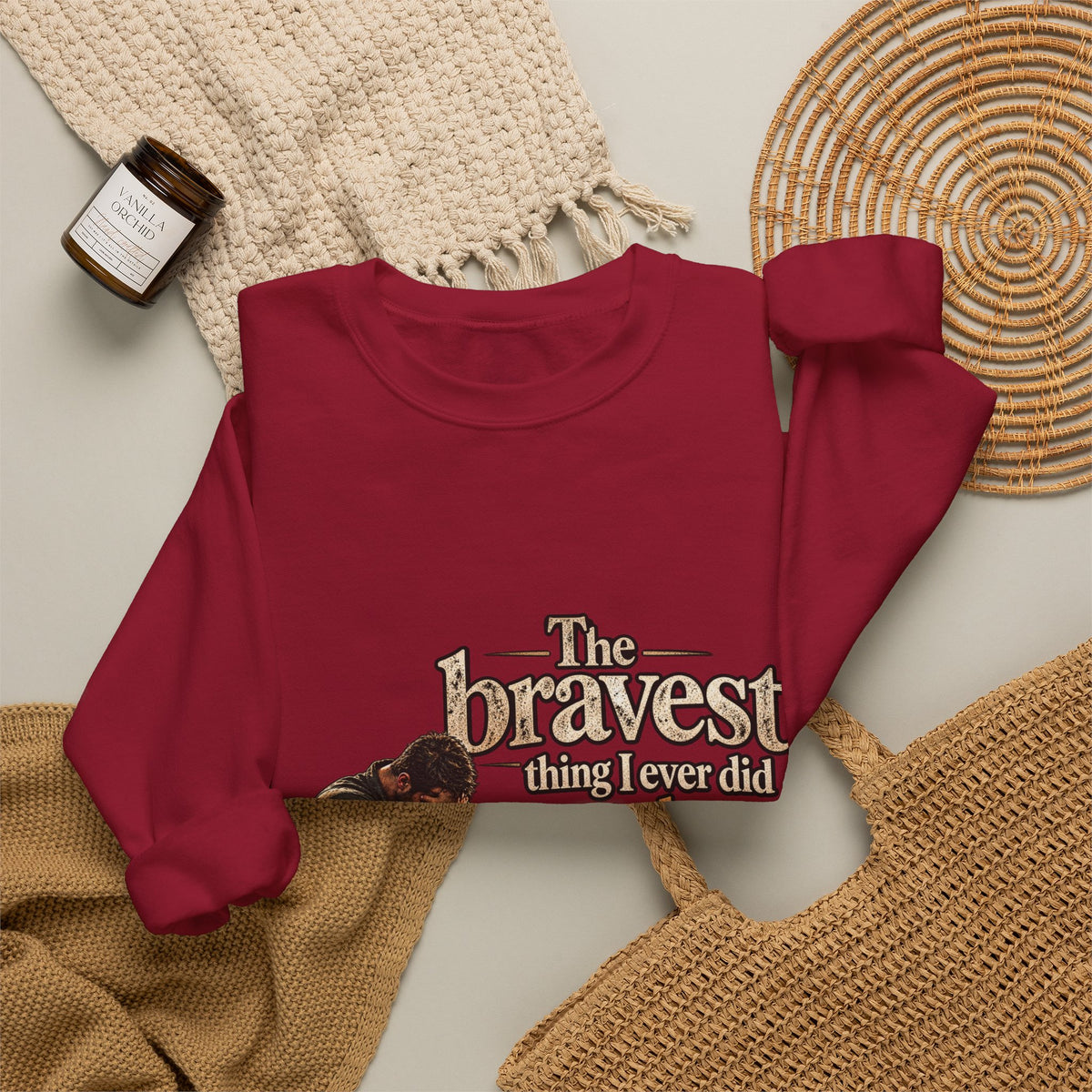 The Bravest Thing I Ever Did Was Keep Living - Crewneck Sweatshirt