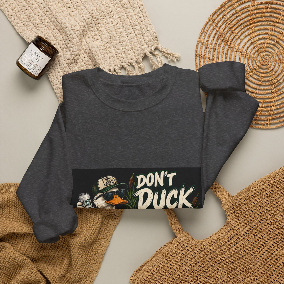 Duck With Me Camo - Crewneck Sweatshirt