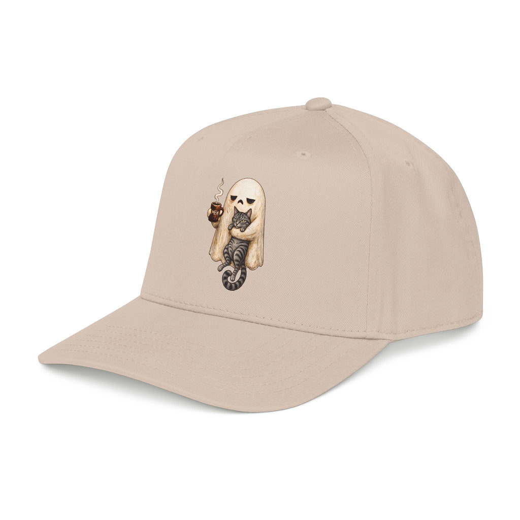 Meh Ghost and Gray Tabby Cat - OTTO Baseball Hat