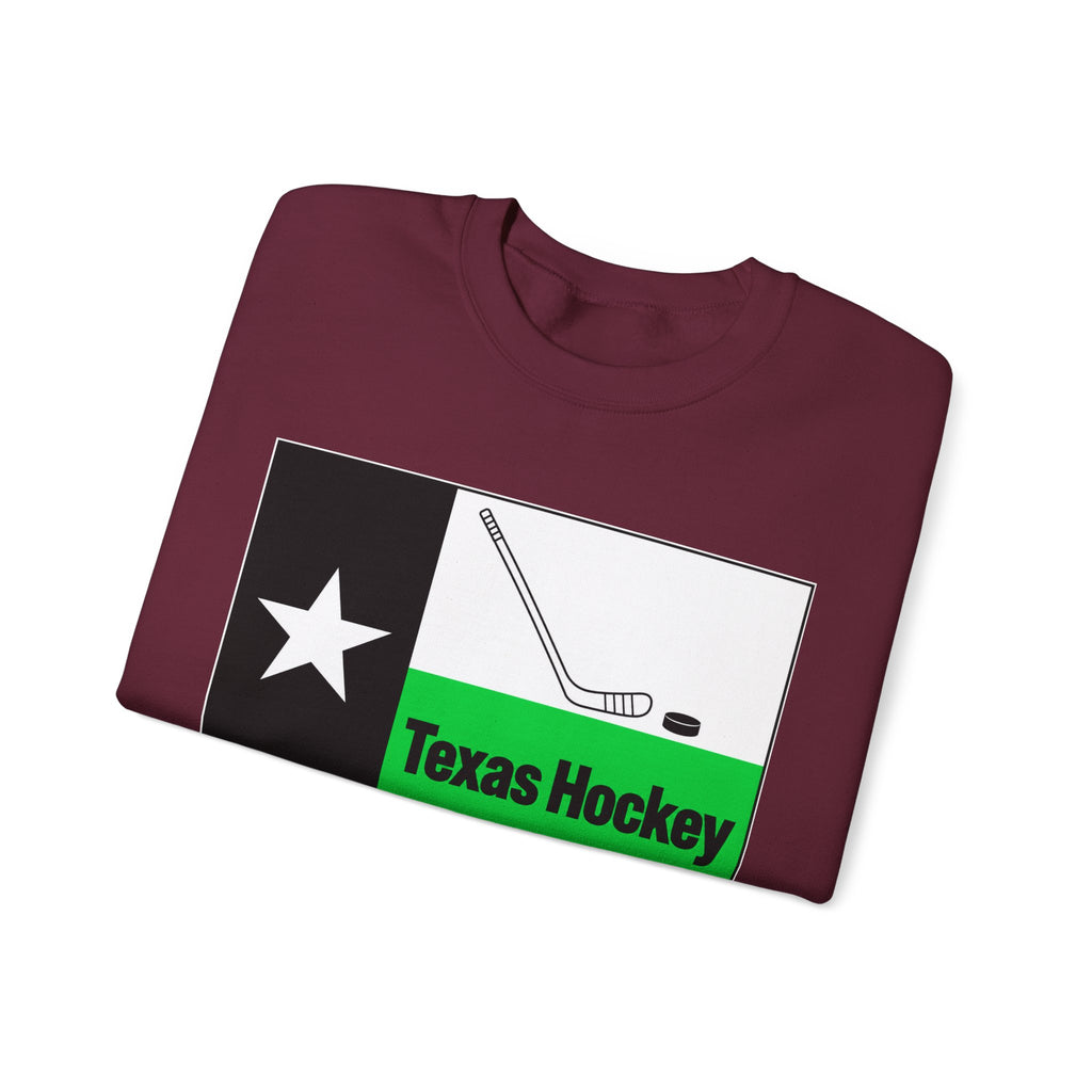 Texas Hockey Flag - Crewneck Sweatshirt