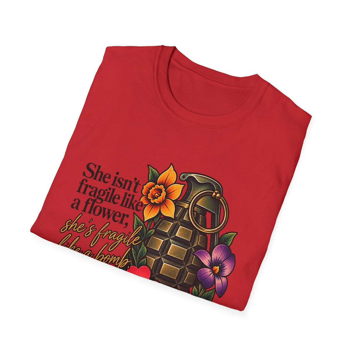 Fragile Like a Bomb - Floral Grenade - Classic Tee