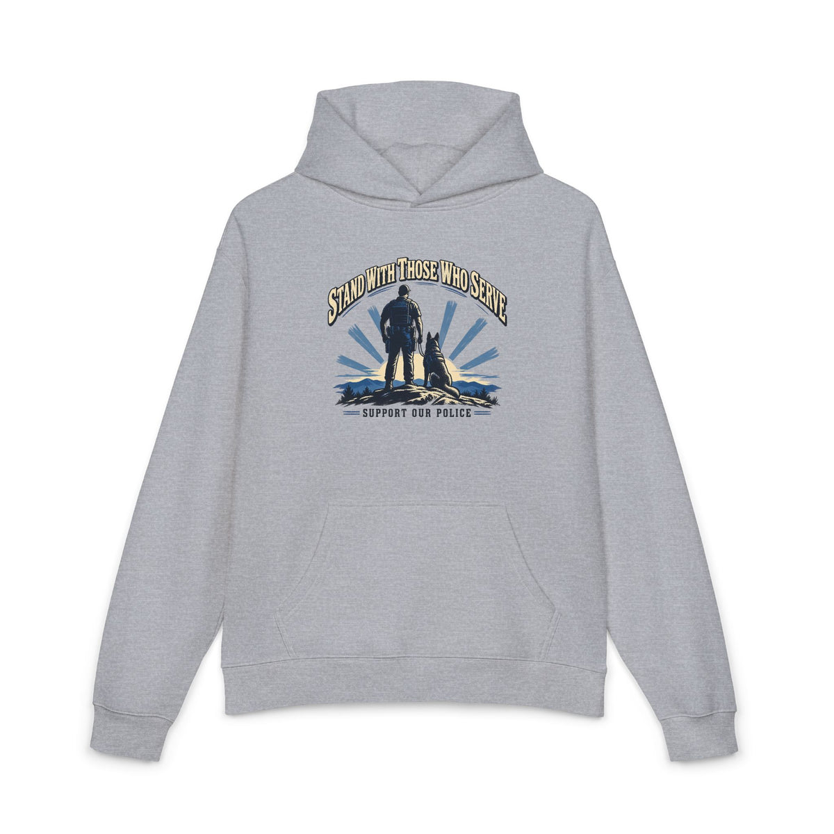 Stand With Those Who Serve Police K9 - Hoodie