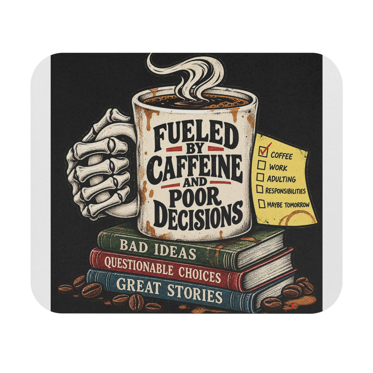 Fueled by Caffeine - Mouse Pad
