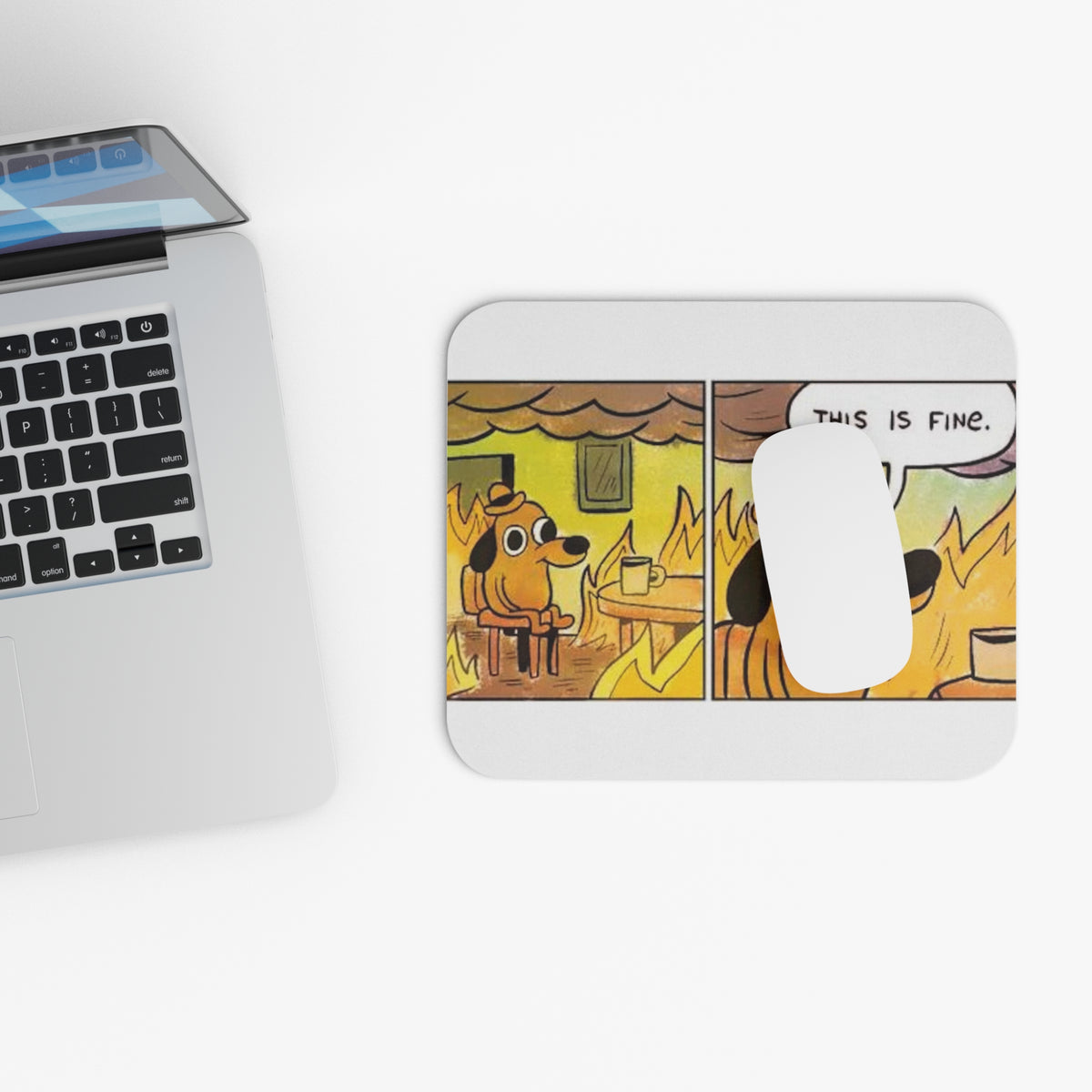 This Is Fine - Mouse Pad