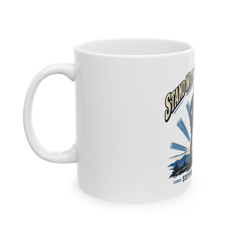 Stand With Those Who Serve Police K9 - Ceramic Mug 11oz and 15oz