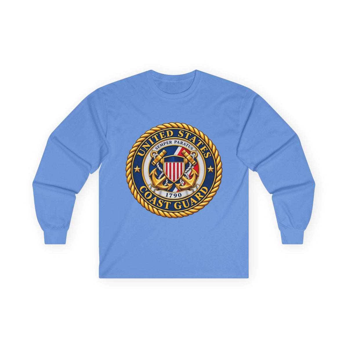 U.S. Coast Guard Emblem - Unisex Ultra Cotton Long Sleeve Tee