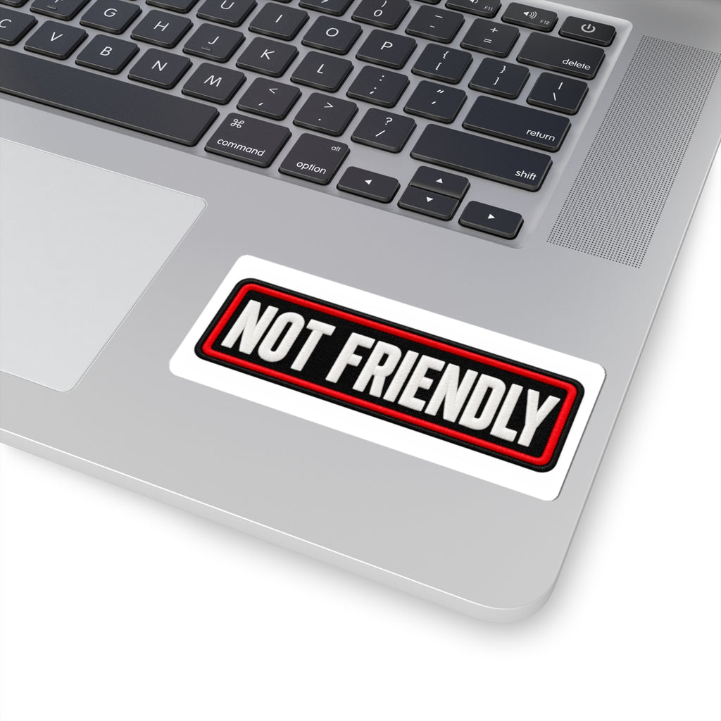 Not Friendly - Service Dog Patch - Kiss-Cut Sticker