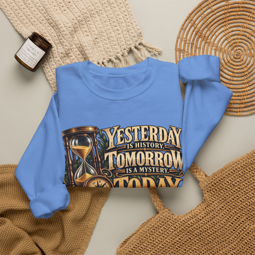 Yesterday Tomorrow Today - Transparent - Crewneck Sweatshirt