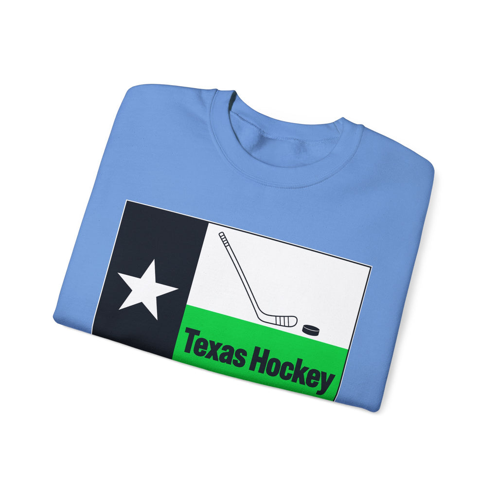 Texas Hockey Flag - Crewneck Sweatshirt