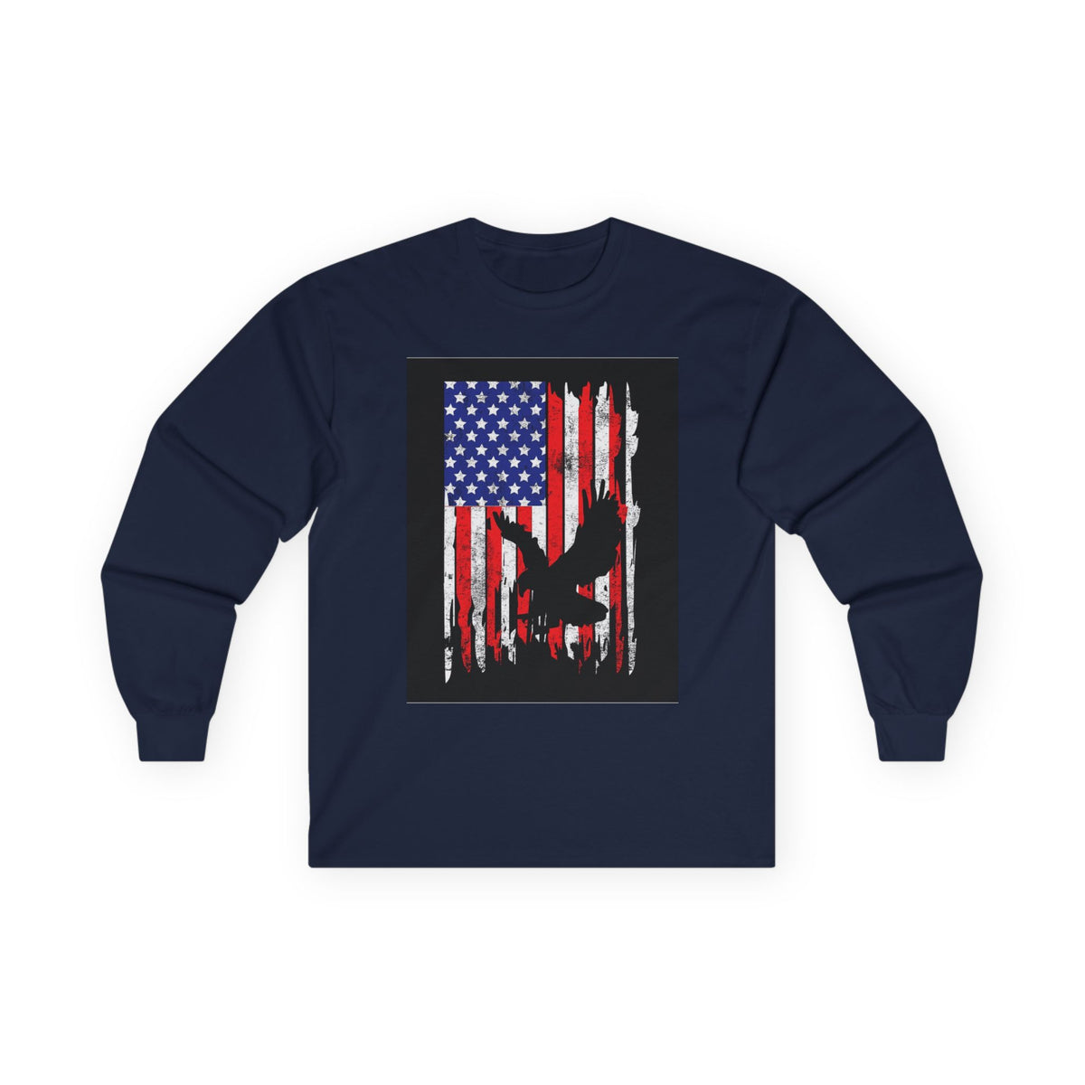 Old Glory Eagle - Unisex Ultra Cotton Long Sleeve Tee