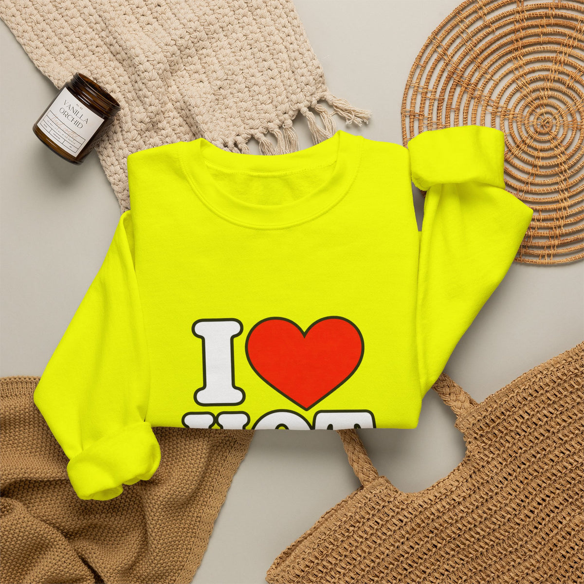 I Love Hot Dads - Crewneck Sweatshirt