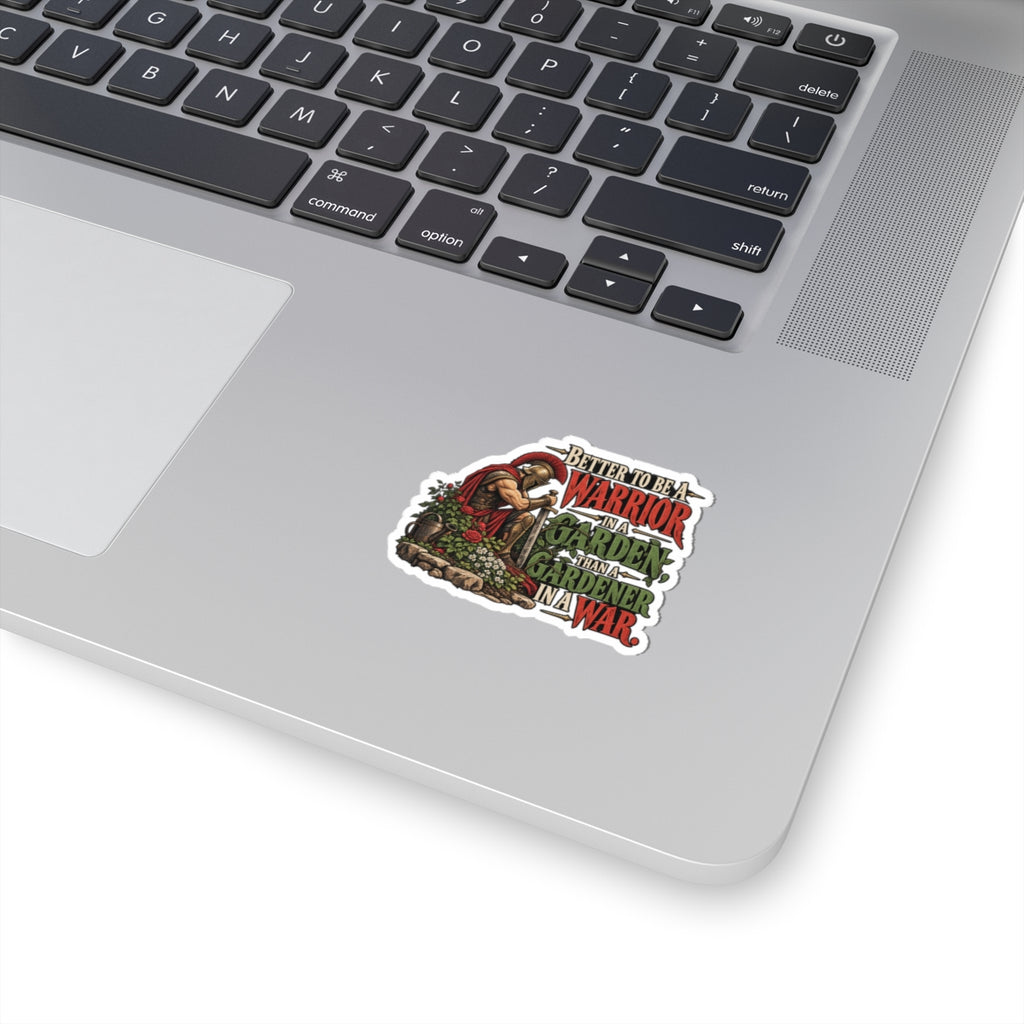 Warrior In A Garden - Kiss-Cut Sticker