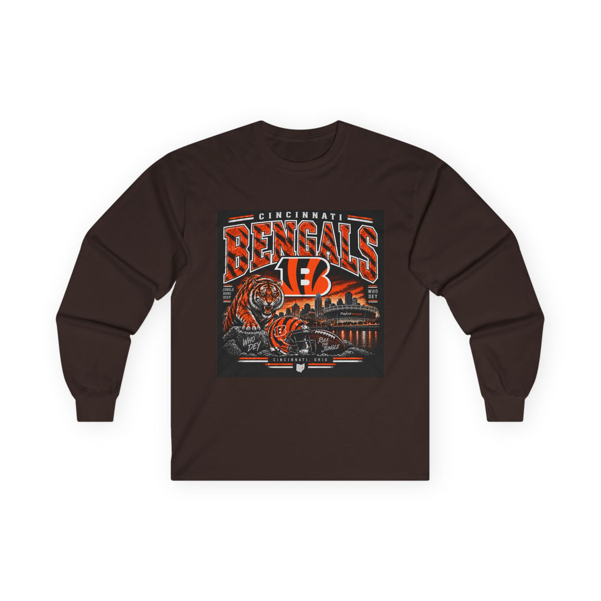 Cincinnati Bengals Jungle Reign - Unisex Ultra Cotton Long Sleeve Tee