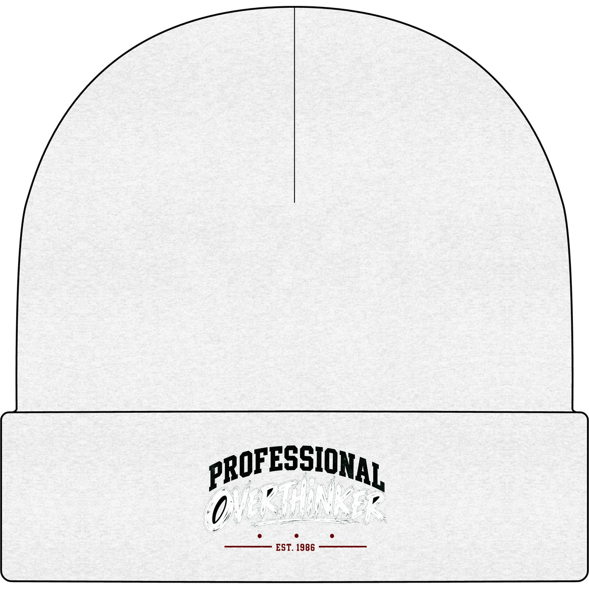 Professional Overthinker - AS Colour 1107 Cuff Beanie