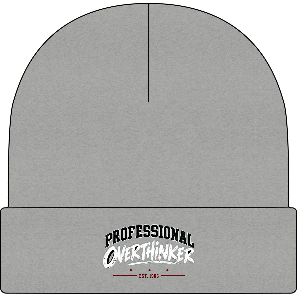 Professional Overthinker - AS Colour 1107 Cuff Beanie