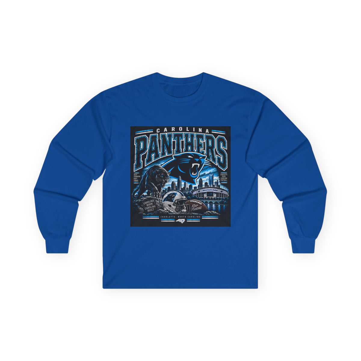 Carolina Panthers Keep Pounding - Unisex Ultra Cotton Long Sleeve Tee