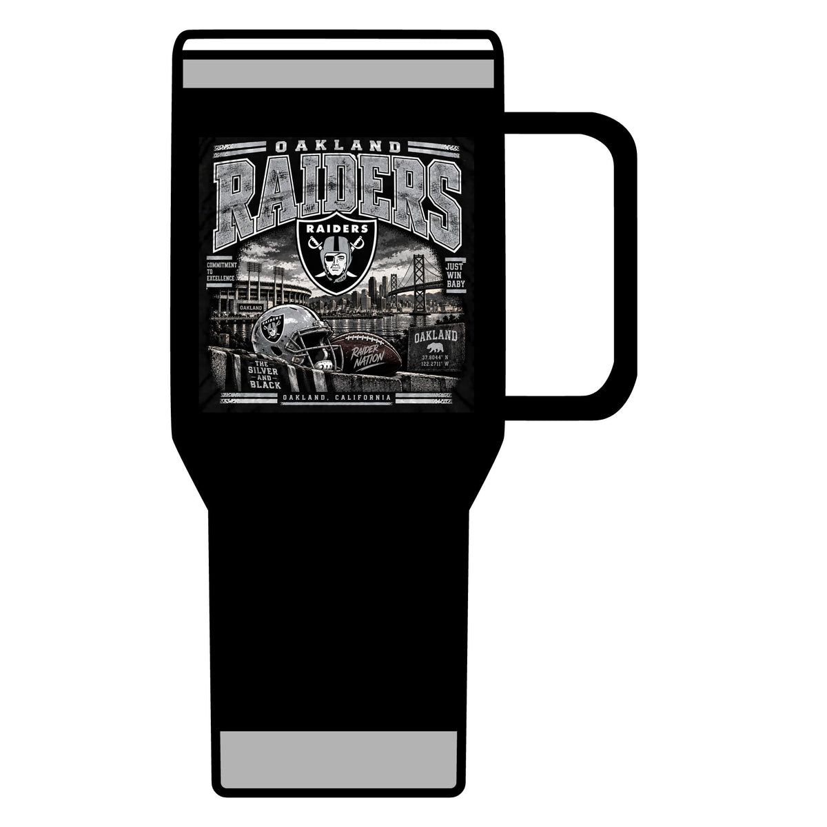 Oakland Raiders Black Heritage - 20oz Insulated Mug