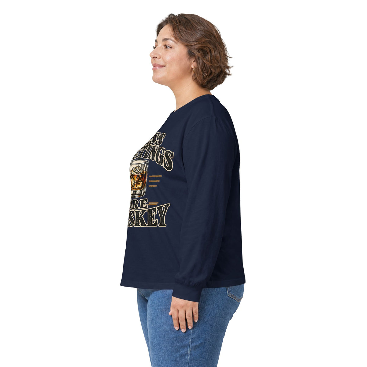 Less Meetings More Whiskey - Unisex Ultra Cotton Long Sleeve Tee