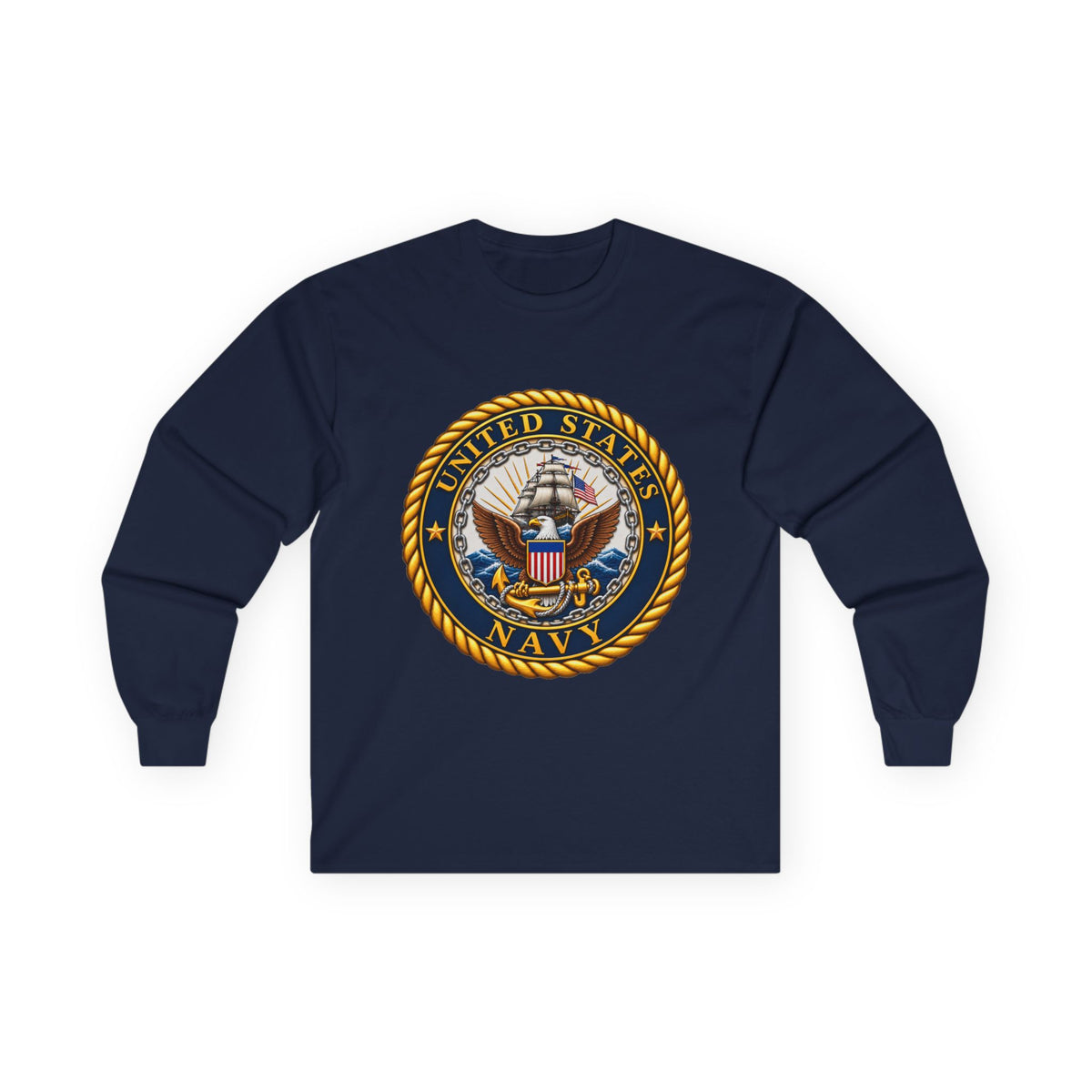 U.S. Navy Emblem - Unisex Ultra Cotton Long Sleeve Tee