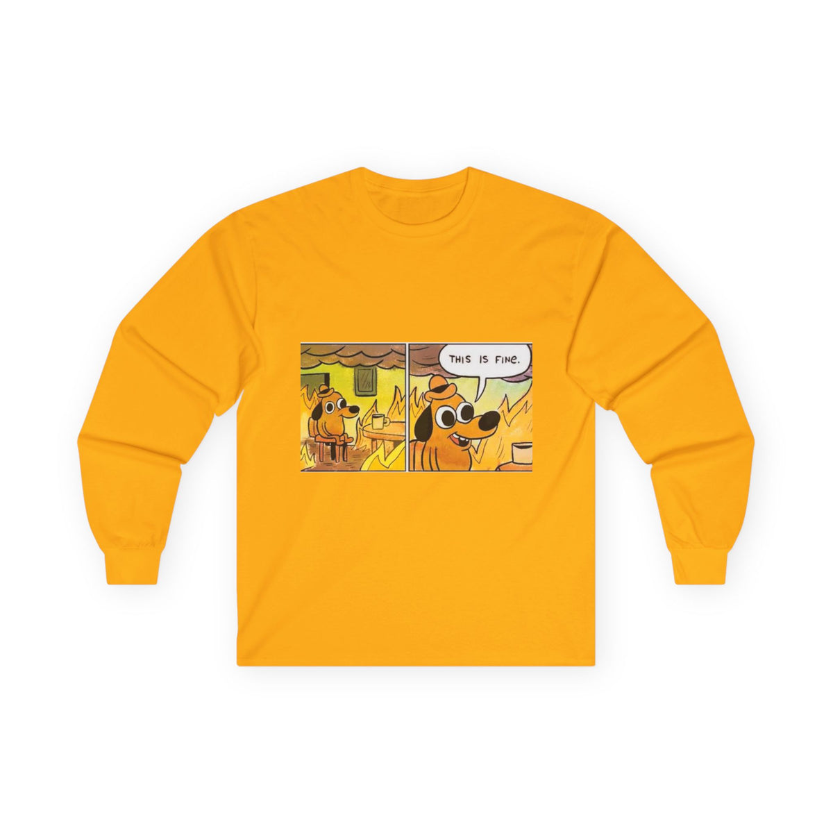 This Is Fine - Unisex Ultra Cotton Long Sleeve Tee