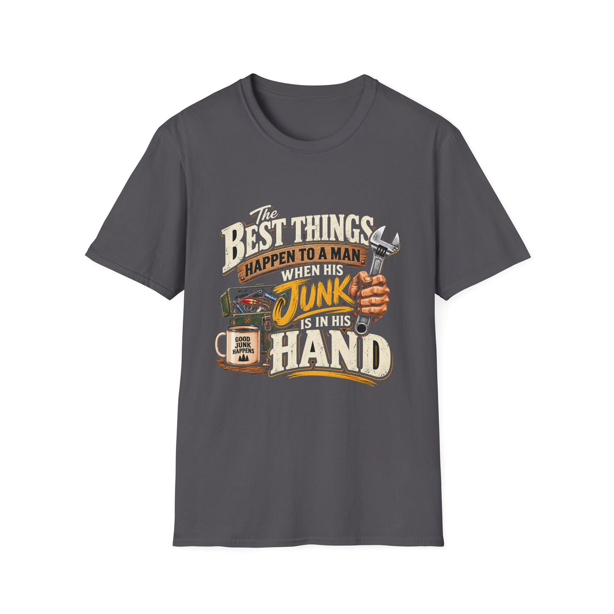 Best Things Happen in a Man's Hand - Classic Tee