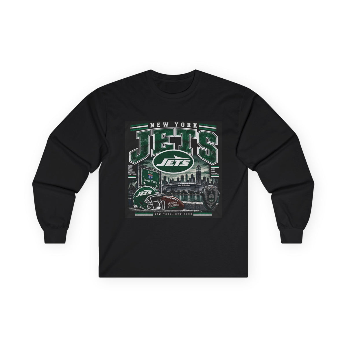 New York Jets Skyline - Unisex Ultra Cotton Long Sleeve Tee
