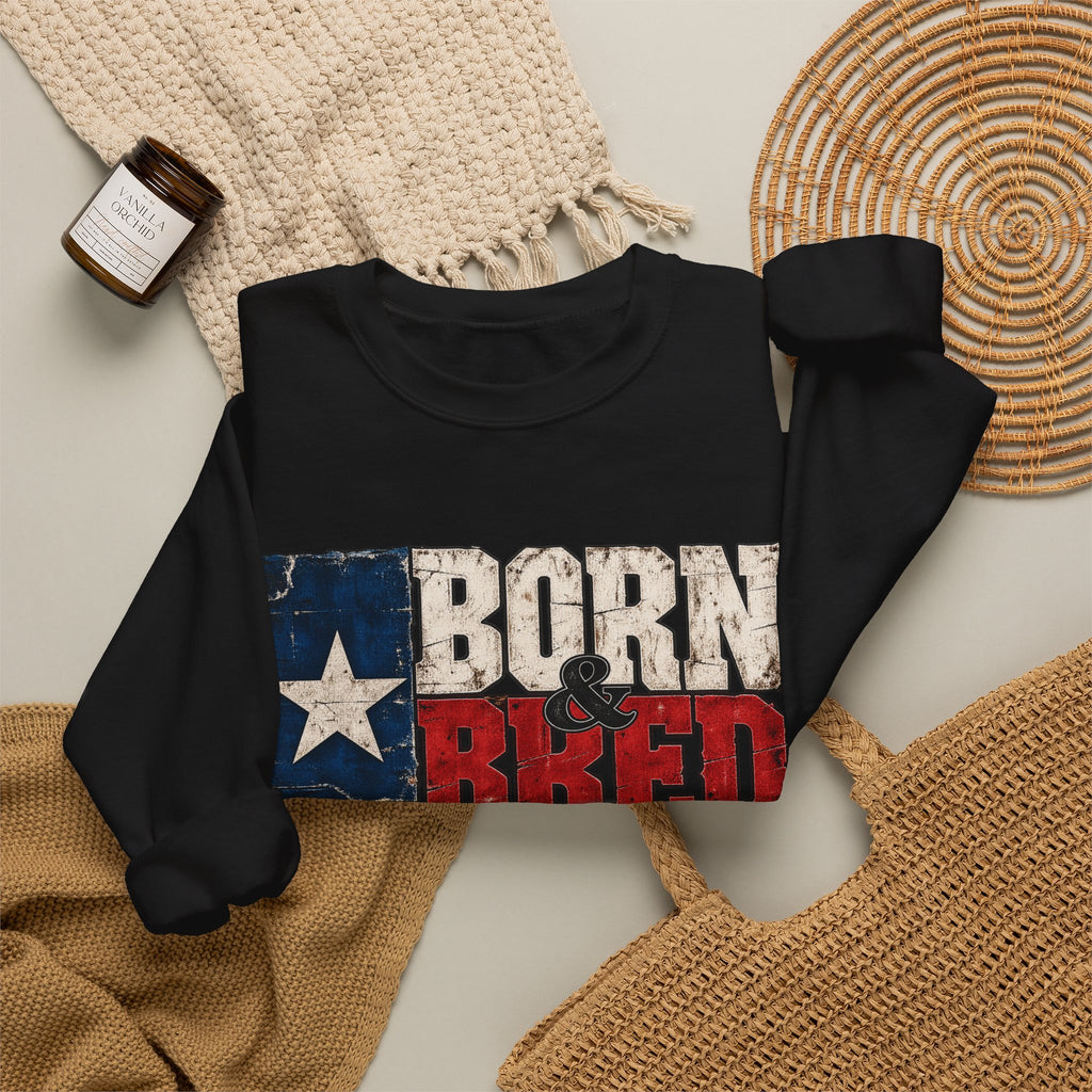 Texas Born and Bred - Crewneck Sweatshirt