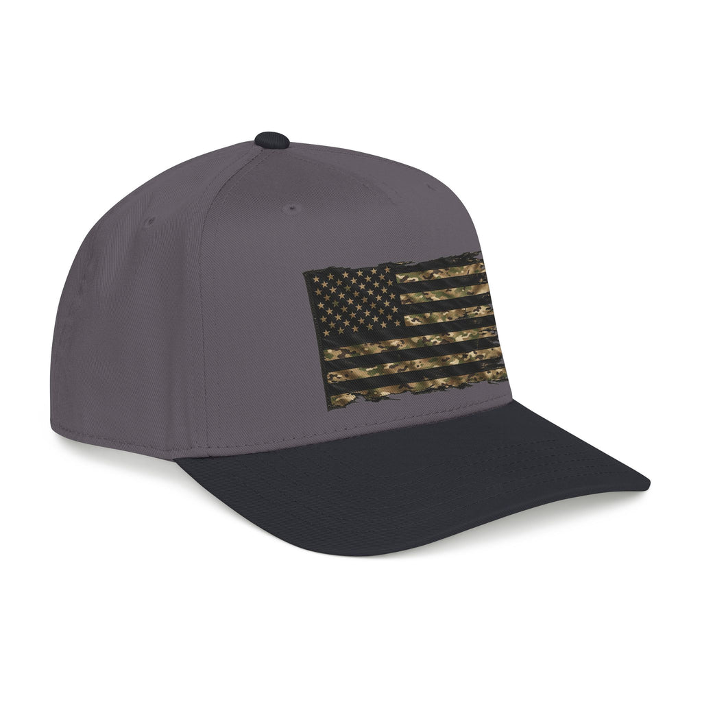 Black and Multicam American Flag - OTTO Baseball Hat