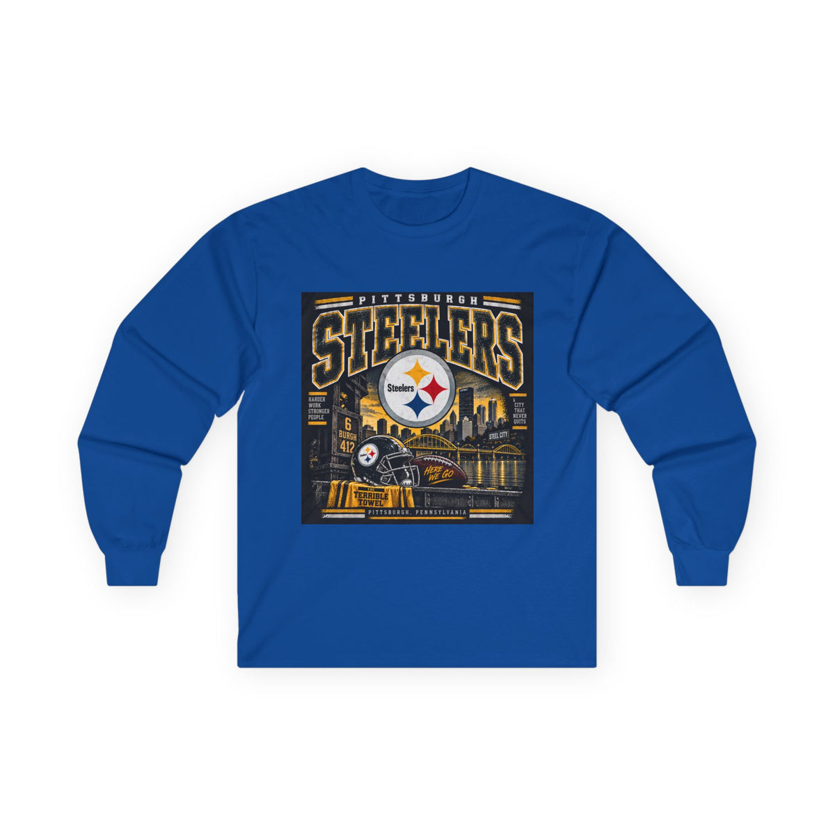 Pittsburgh Steelers Steel City Pride - Unisex Ultra Cotton Long Sleeve Tee