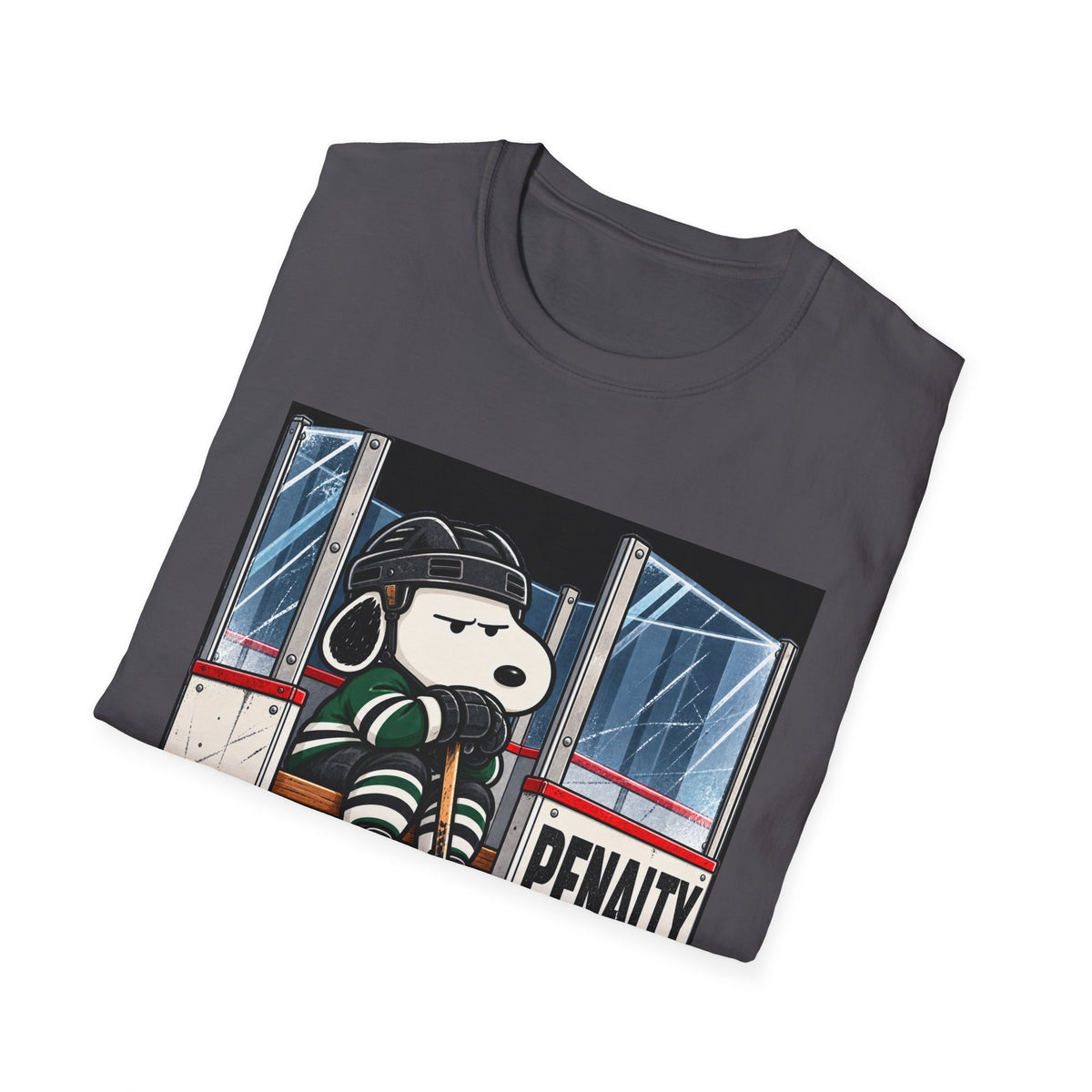Snoopy Hockey Penalty Box Green - Classic Tee