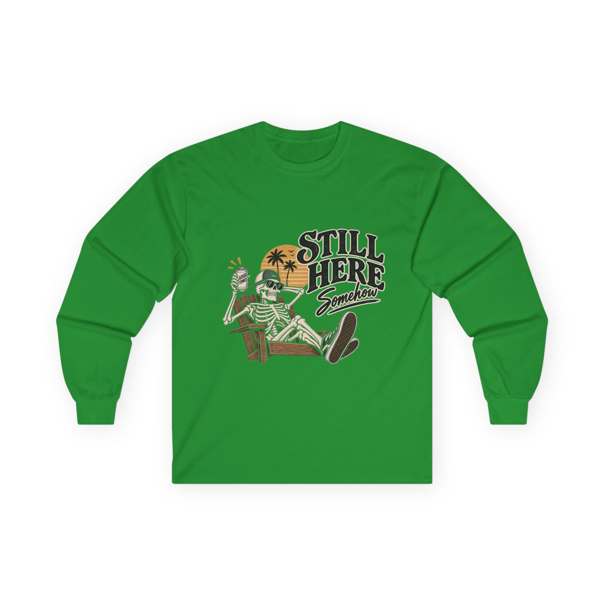 Still Here Somehow - Unisex Ultra Cotton Long Sleeve Tee