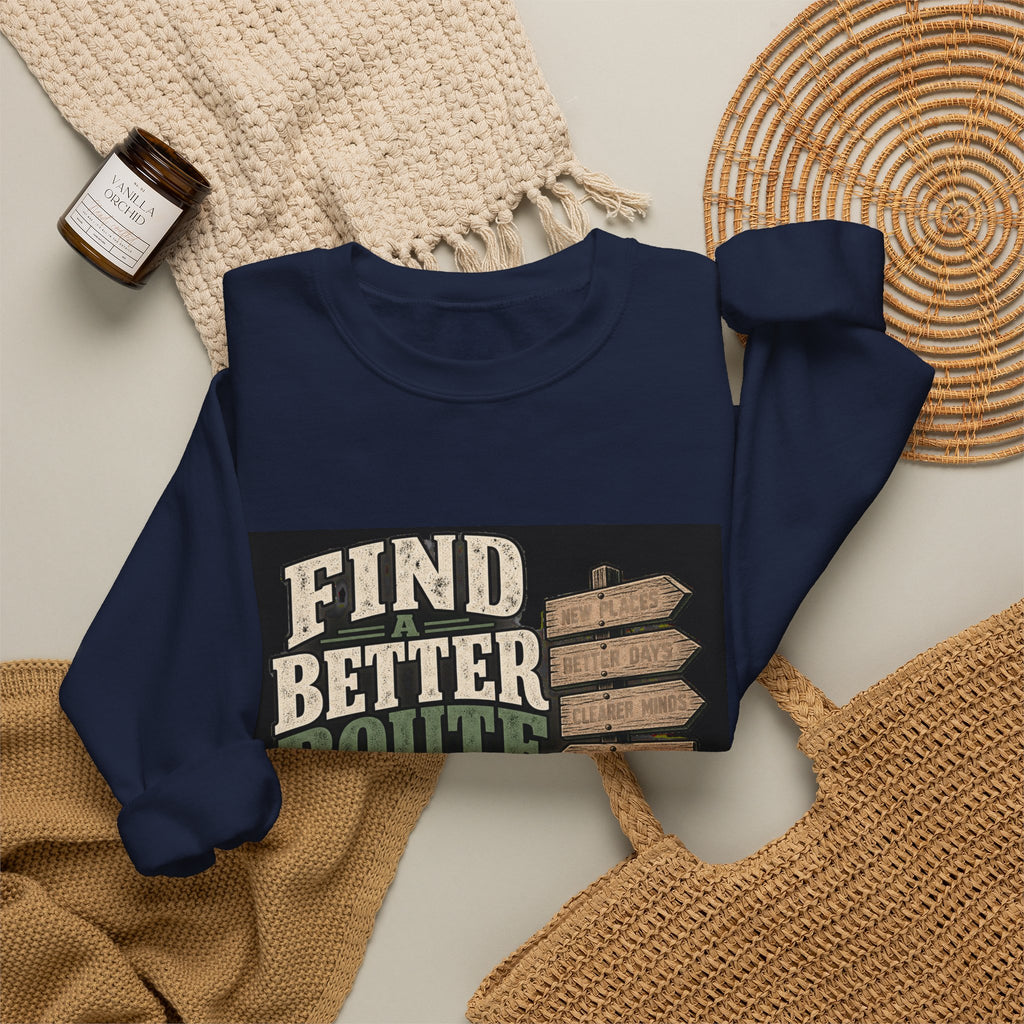 Find A Better Route - Crewneck Sweatshirt