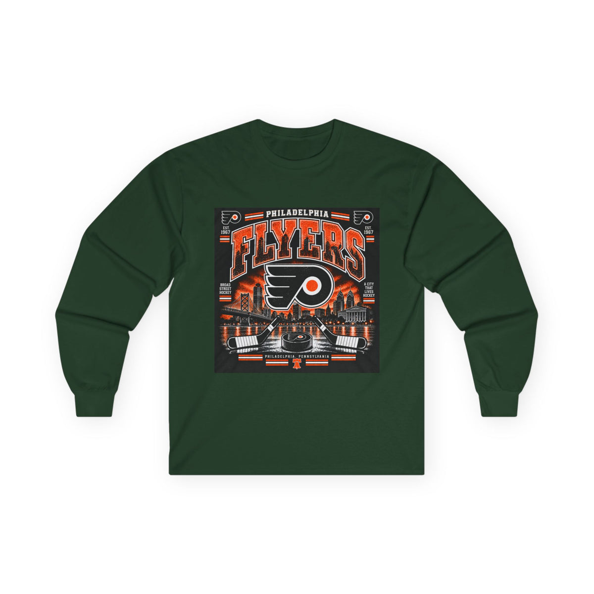 Philadelphia Flyers Urban Hockey - Unisex Ultra Cotton Long Sleeve Tee