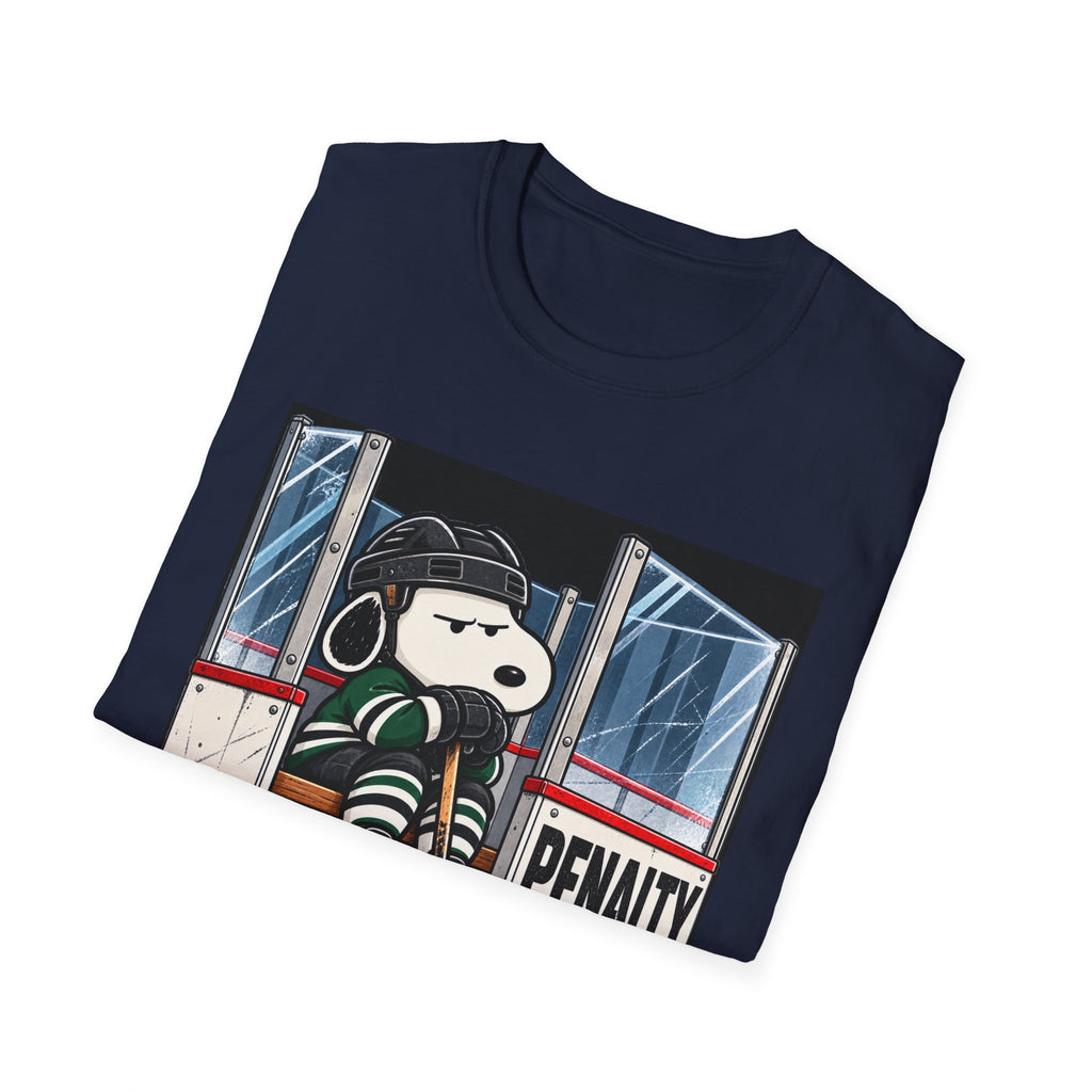 Snoopy Hockey Penalty Box Green - Classic Tee