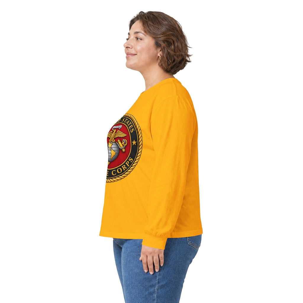 U.S. Marine Corps Emblem - Unisex Ultra Cotton Long Sleeve Tee