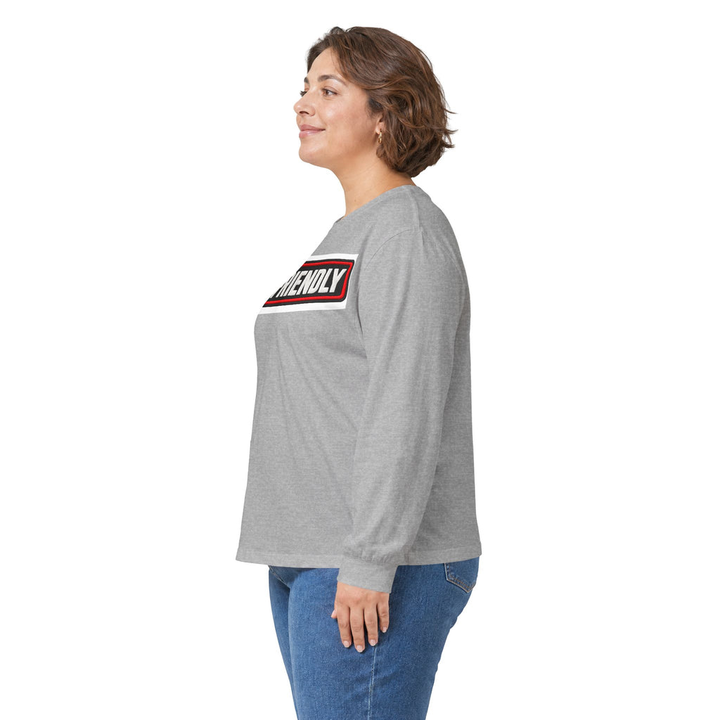 Not Friendly - Service Dog Patch - Unisex Ultra Cotton Long Sleeve Tee