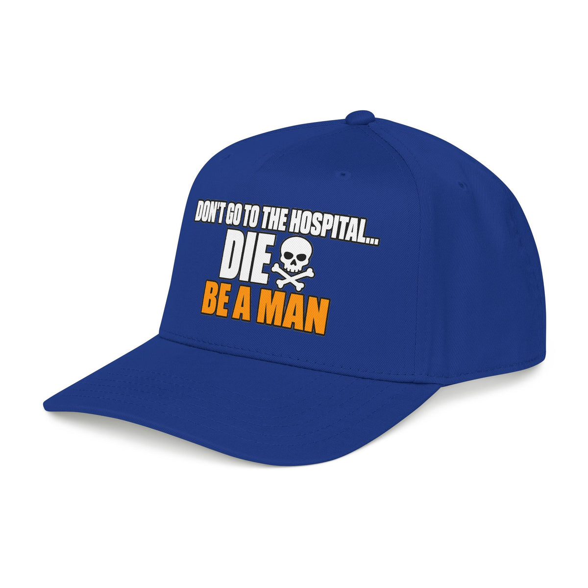 Dont Go to the Hospital - White Outlined - OTTO Baseball Hat