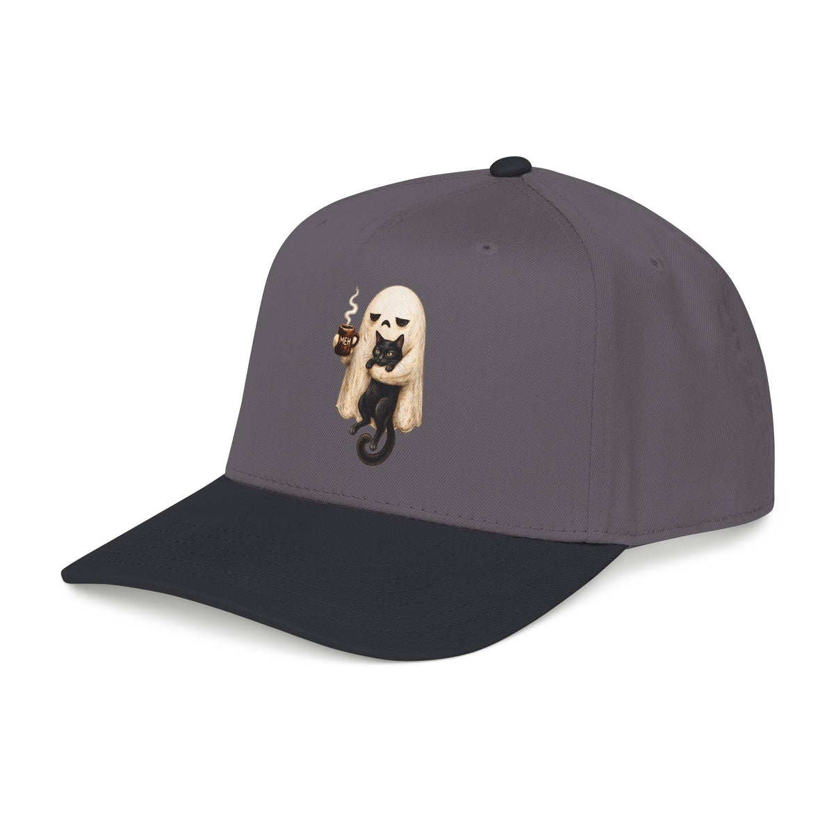 Meh Ghost and Black Cat - OTTO Baseball Hat