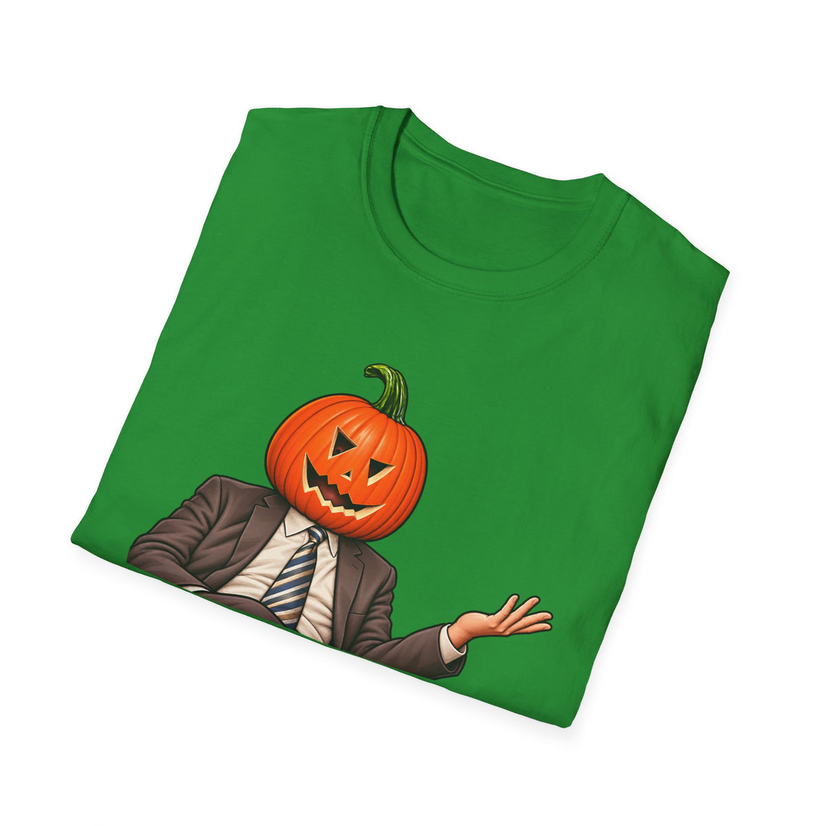 Pumpkin Head Office Cartoon - Classic Tee