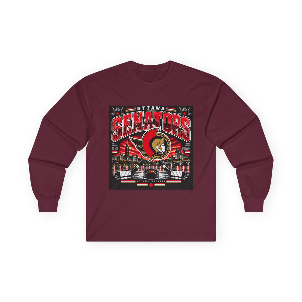 Ottawa Senators Est 1992 - Unisex Ultra Cotton Long Sleeve Tee