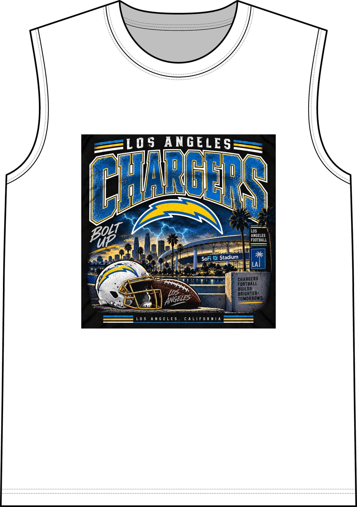 Los Angeles Chargers Bolt Up - Classic Tank