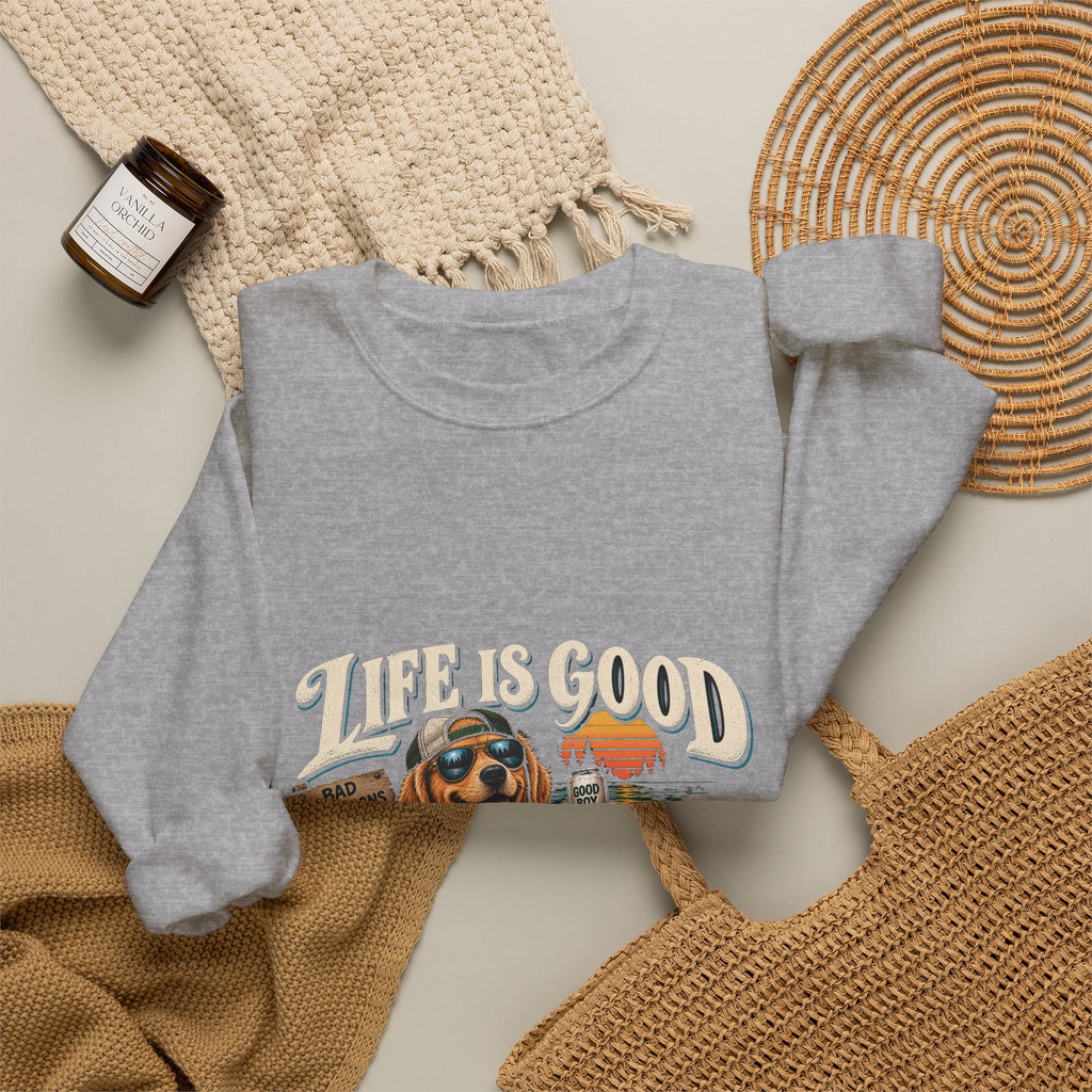 Life is Good Floatin' - Crewneck Sweatshirt