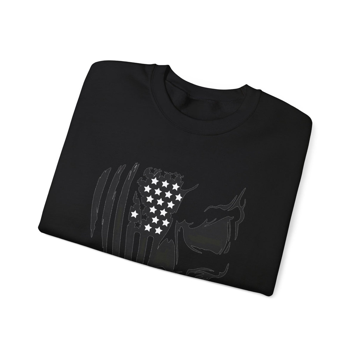 Stars, Stripes & Skulls - Crewneck Sweatshirt