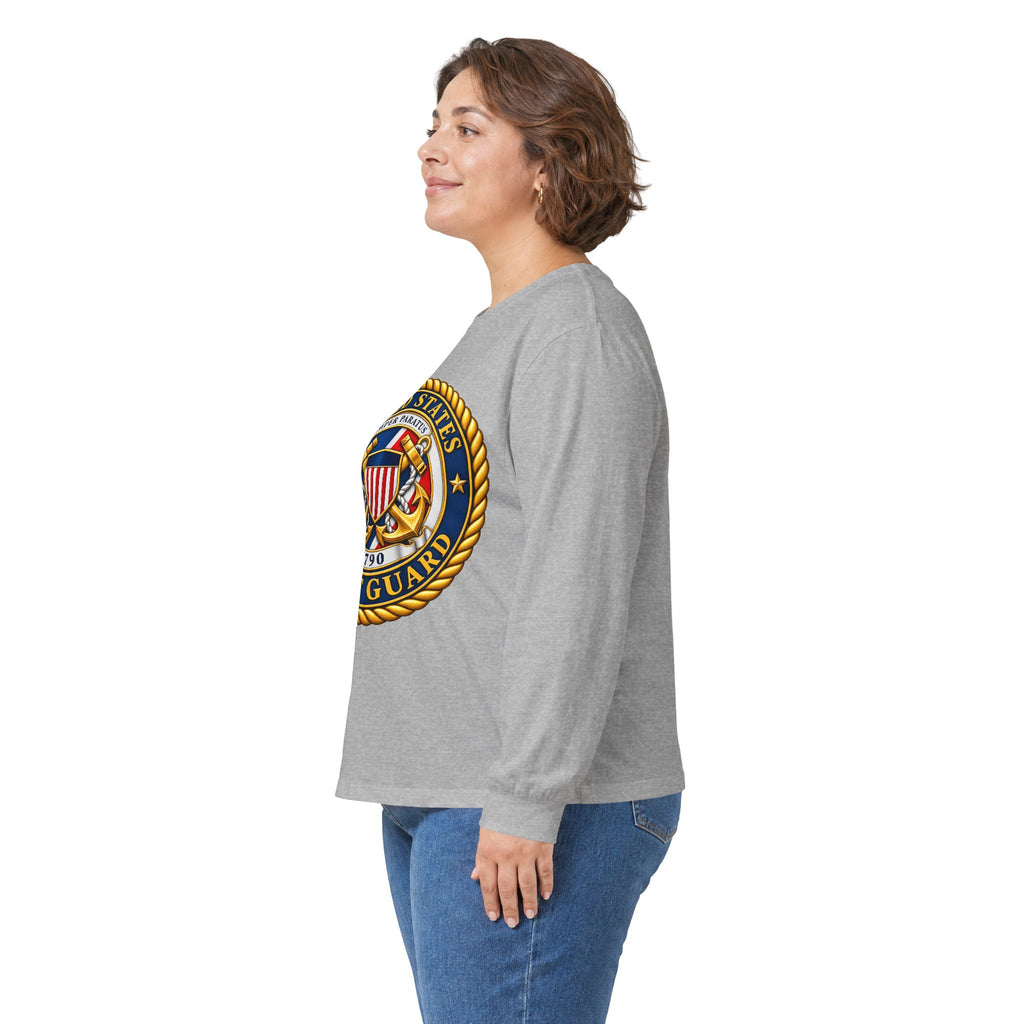 U.S. Coast Guard Emblem - Unisex Ultra Cotton Long Sleeve Tee