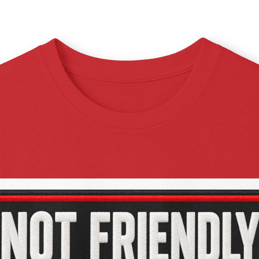 Not Friendly - Service Dog Patch - Unisex Ultra Cotton Long Sleeve Tee
