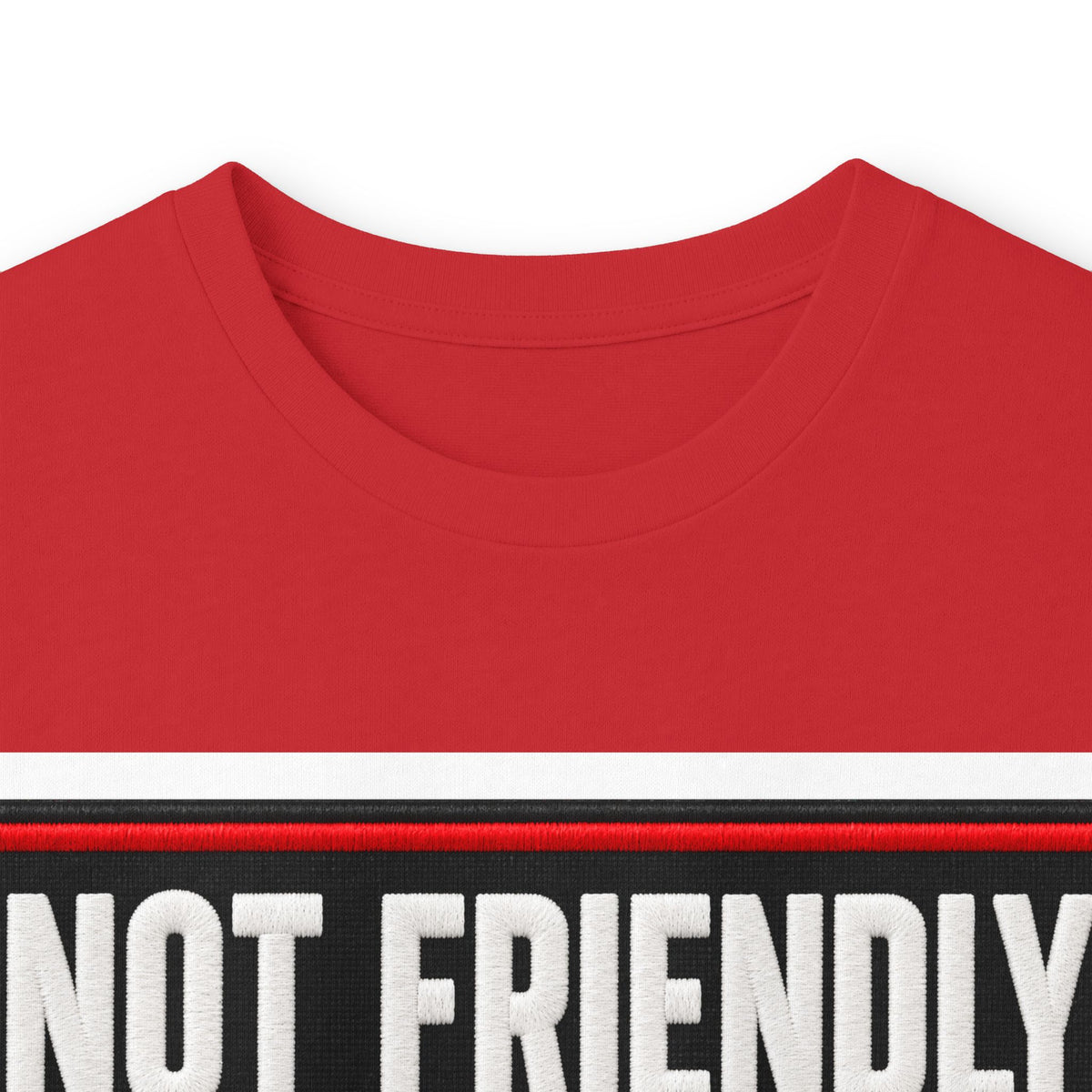 Not Friendly - Service Dog Patch - Unisex Ultra Cotton Long Sleeve Tee