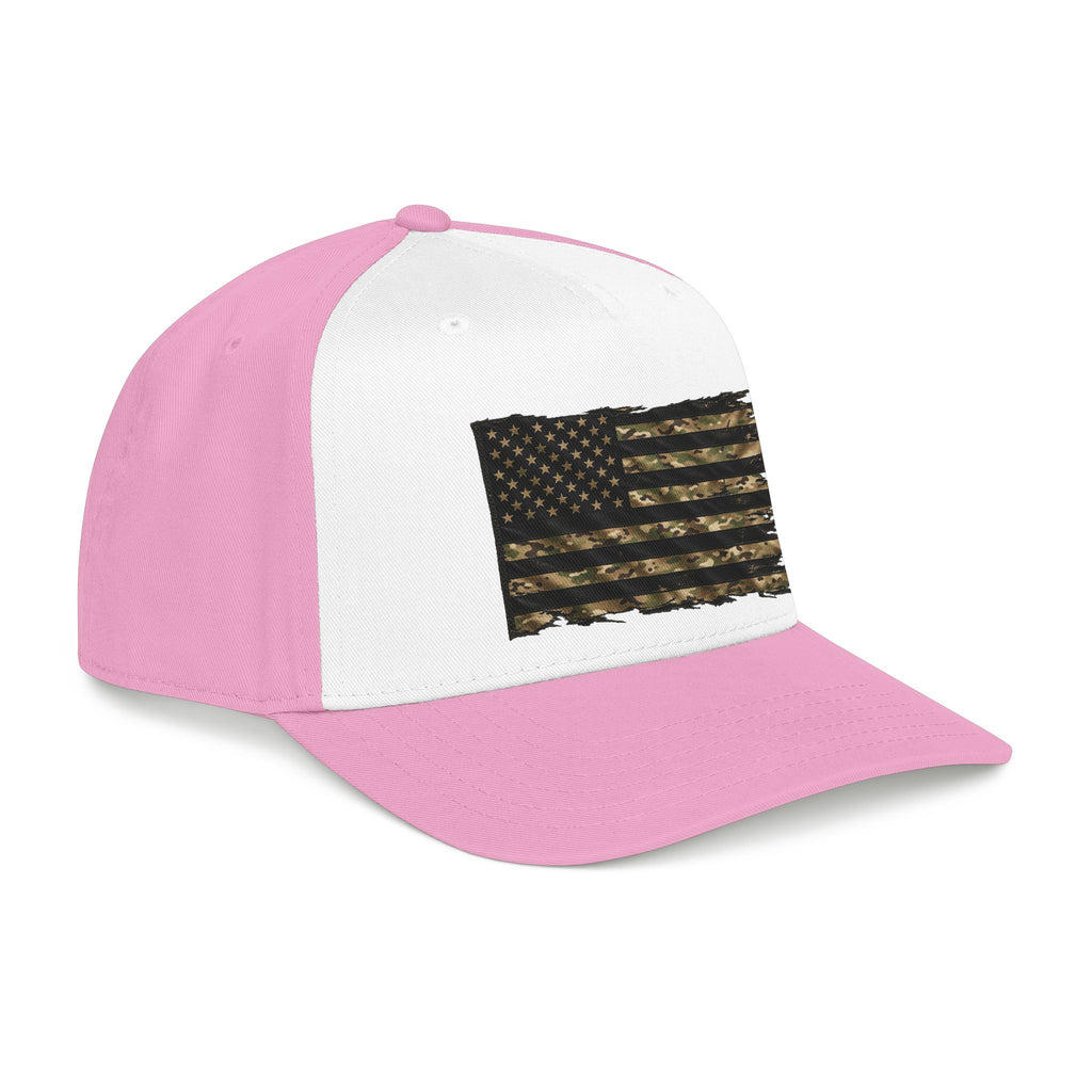 Black and Multicam American Flag - OTTO Baseball Hat
