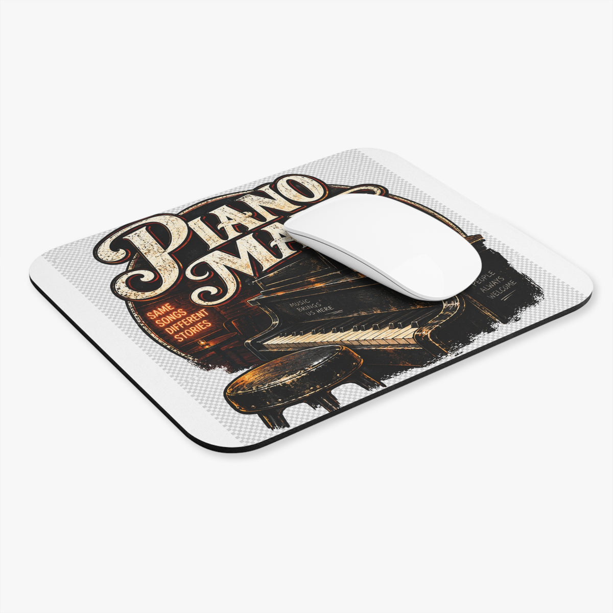 Piano Man Retro Bar - Mouse Pad